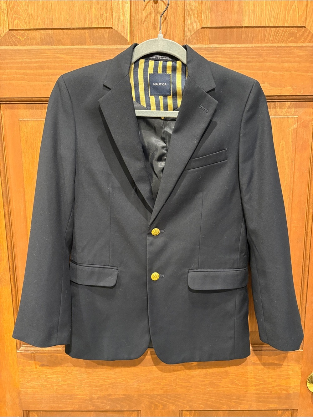 Boys Nautica Classic Navy Sport Coat Suit jacket with Gold-Tone Buttons 14